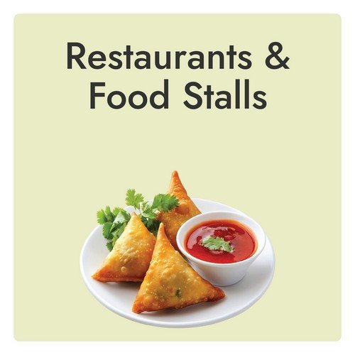 Restaurants And Food Stalls Serving Fresh Meals, Snacks, Street Food, And Beverages