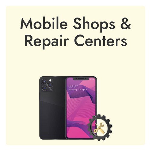 Mobile Shop And Repair Center Selling Smartphones, Accessories, And Repair Services