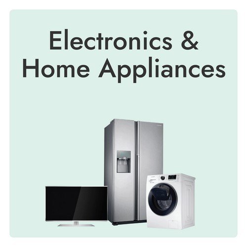 Electronics And Home Appliance Shop Selling Tvs, Refrigerators, Washing Machines, And Gadgets